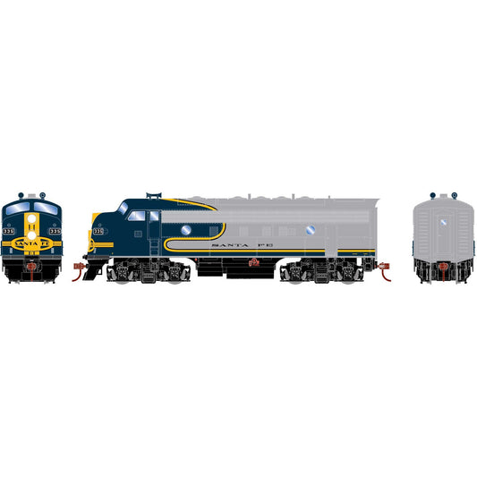 HO RND F7A Locomotive DCC-Ready ATSF #335 (RND-2234)
