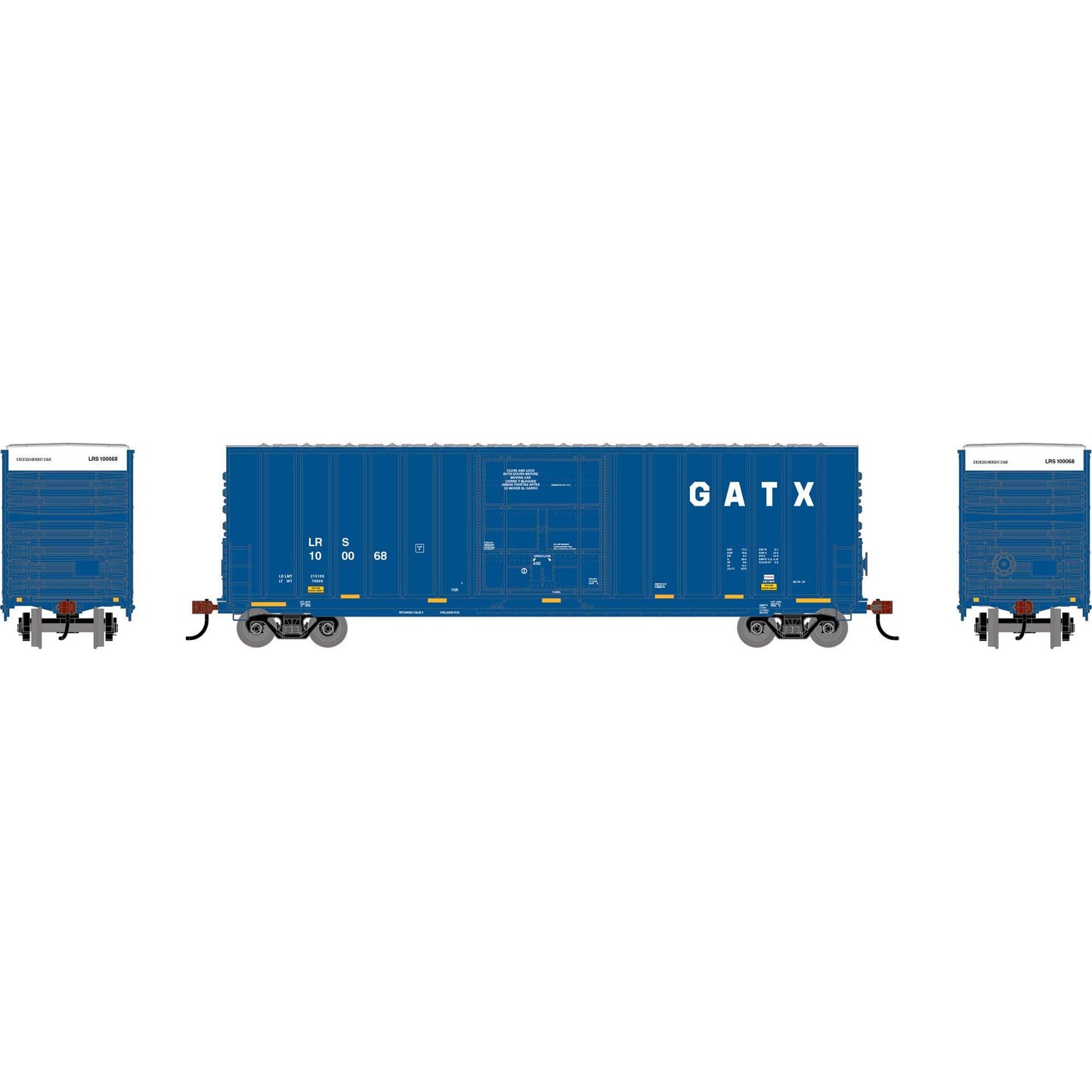 HO GATX 50' High-Cube Single Plug Rib-Side Box Car (RND-2721)