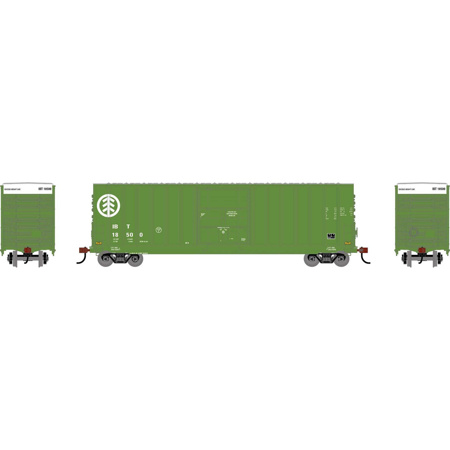 HO RND GATX 50' High-Cube Single Plug Rib-Side Box Car (RND-2728)