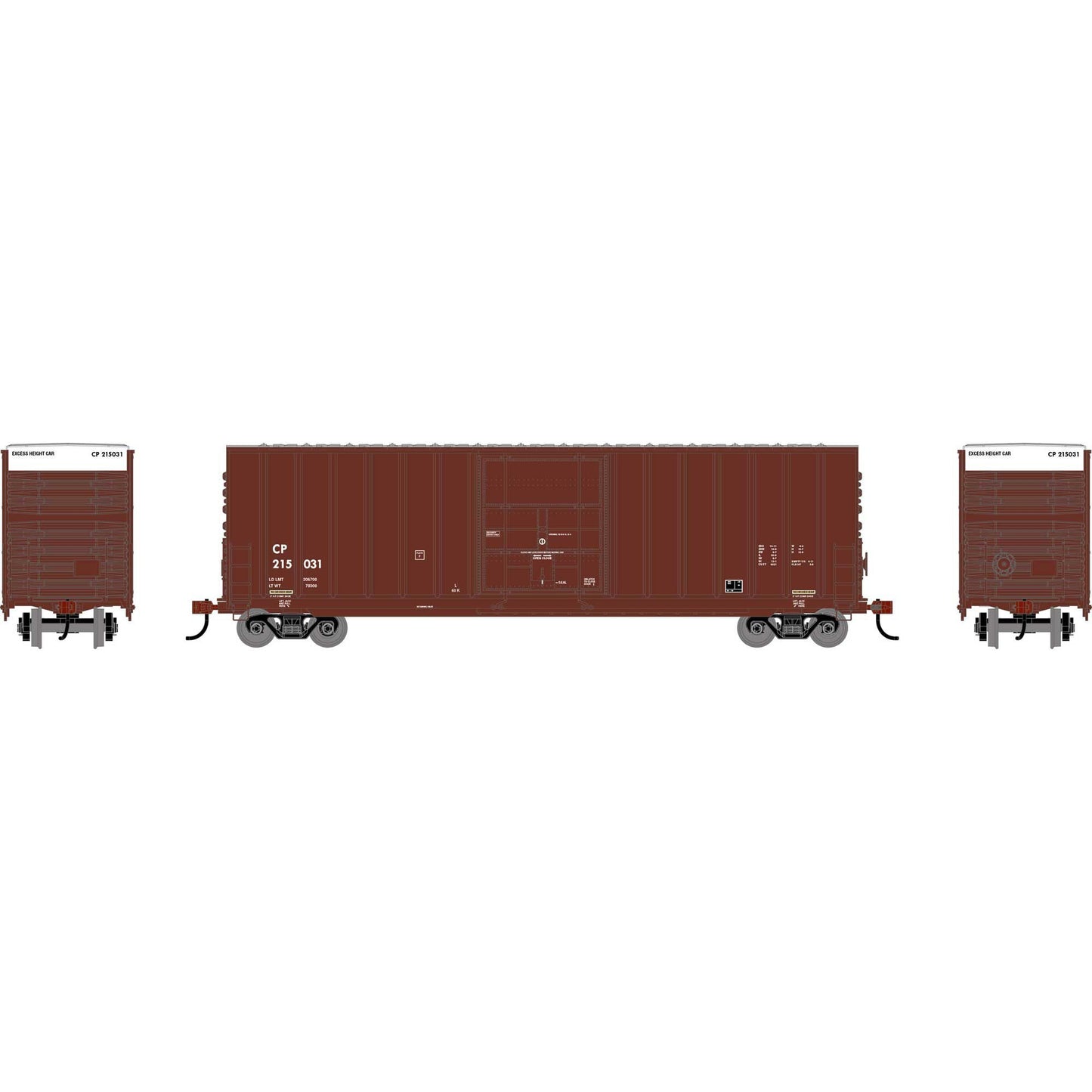 HO RND GATX 50' High-Cube Single Plug Rib-Side Box Car (RND-2731)