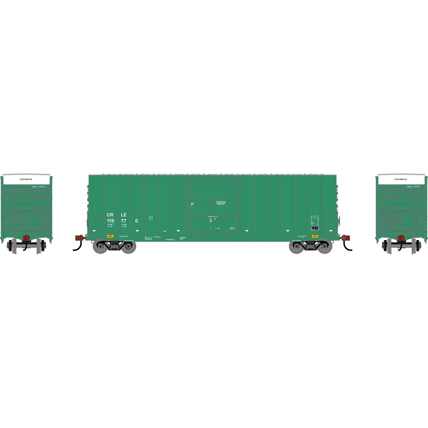 HO RND GATX 50' High-Cube Single Plug Rib-Side Box Car (RND-2737)
