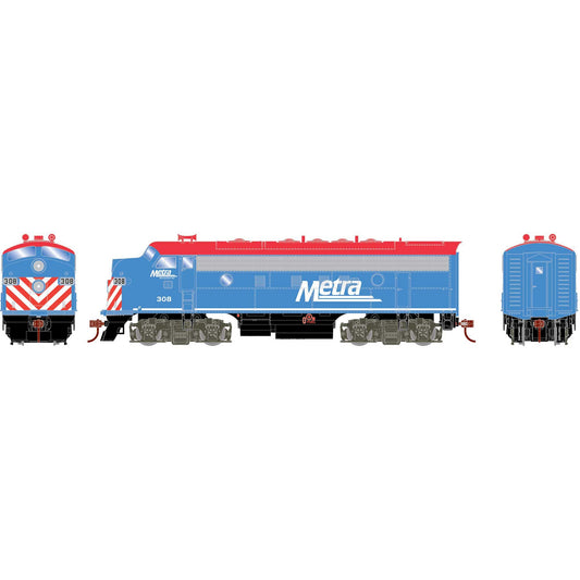 HO Roundhouse F7A Locomotive DCC-Ready METX #308 (RND-2749)
