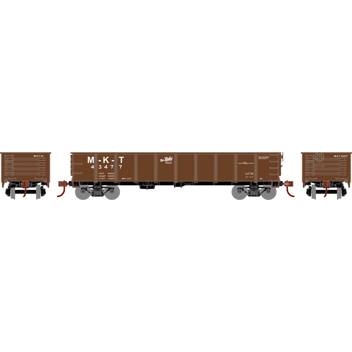 HO RND 40' Gondola MKT #43477 (RND-2835)