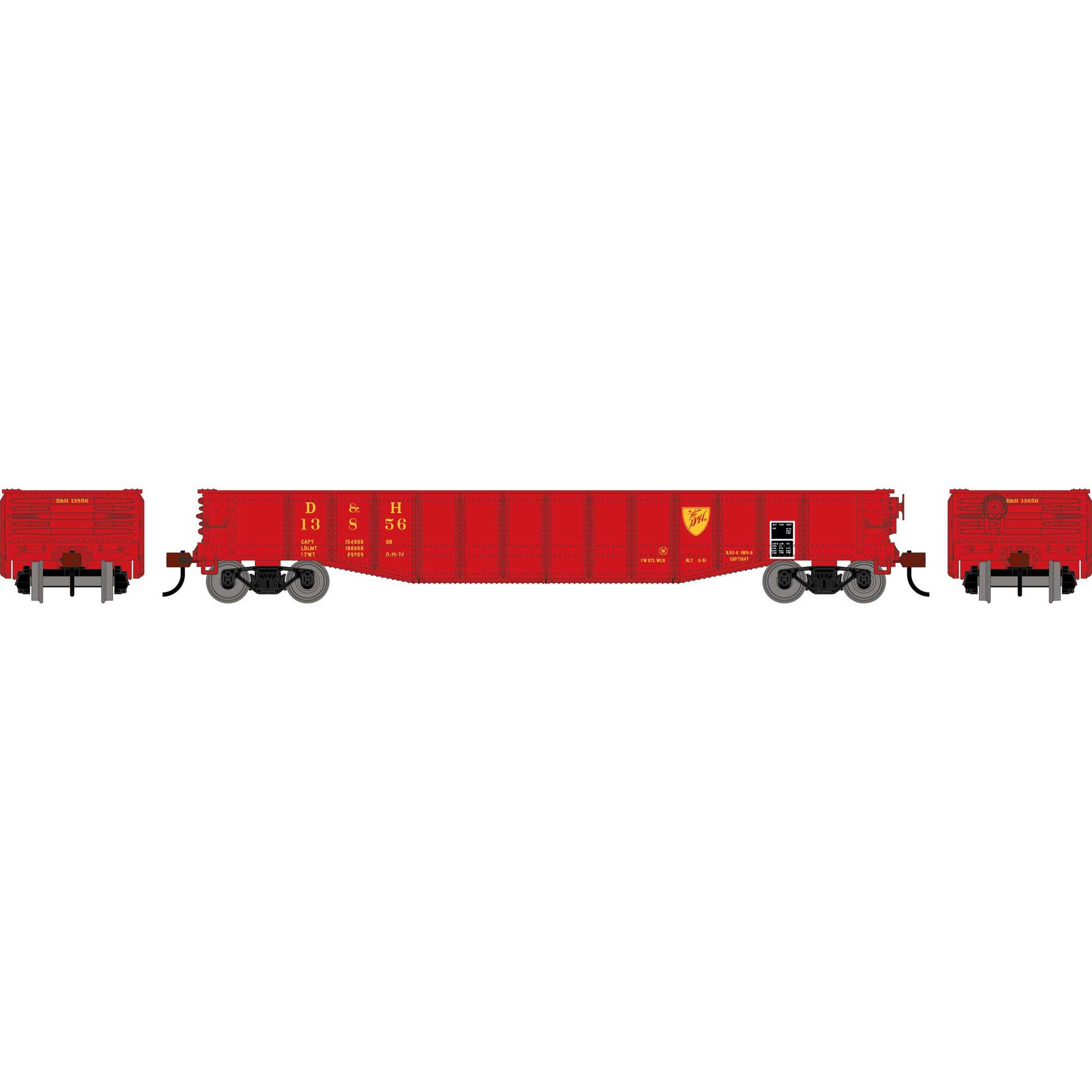 HO 50' Gondola DH #13856 (RND-4829)_1