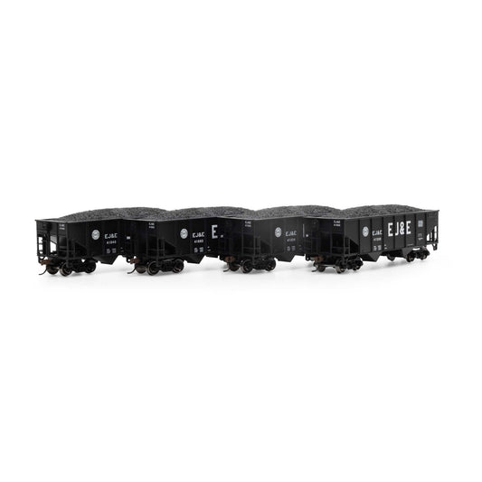 HO 34' 2-Bay Rib Side Hopper with Load EJ&E #2 (RND50019)