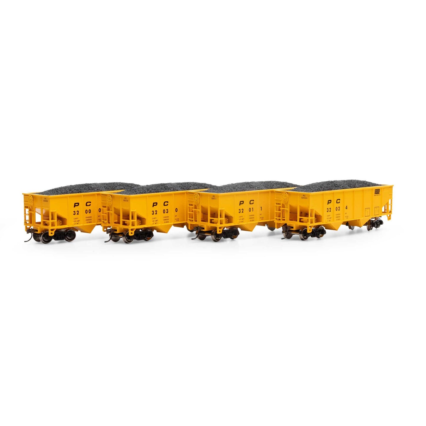 HO 34' 2-Bay Rib Side Hopper with Load (RND50021)