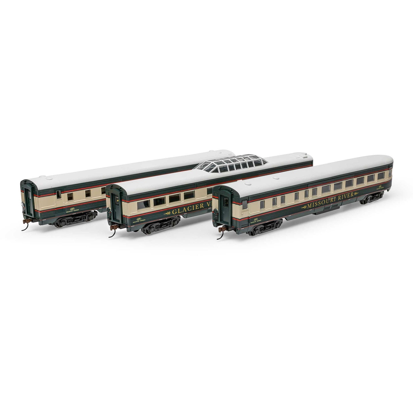 HO Streamline Passenger Cars Set - Burlington Northern #1 (RND79123)