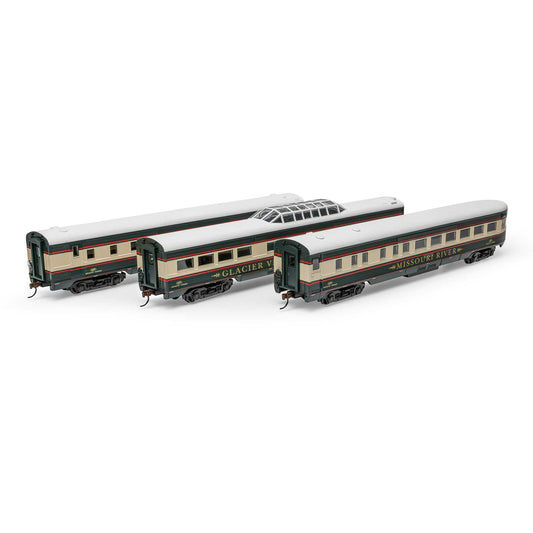 HO Streamline Passenger Cars Set - Burlington Northern #1 (RND79123)