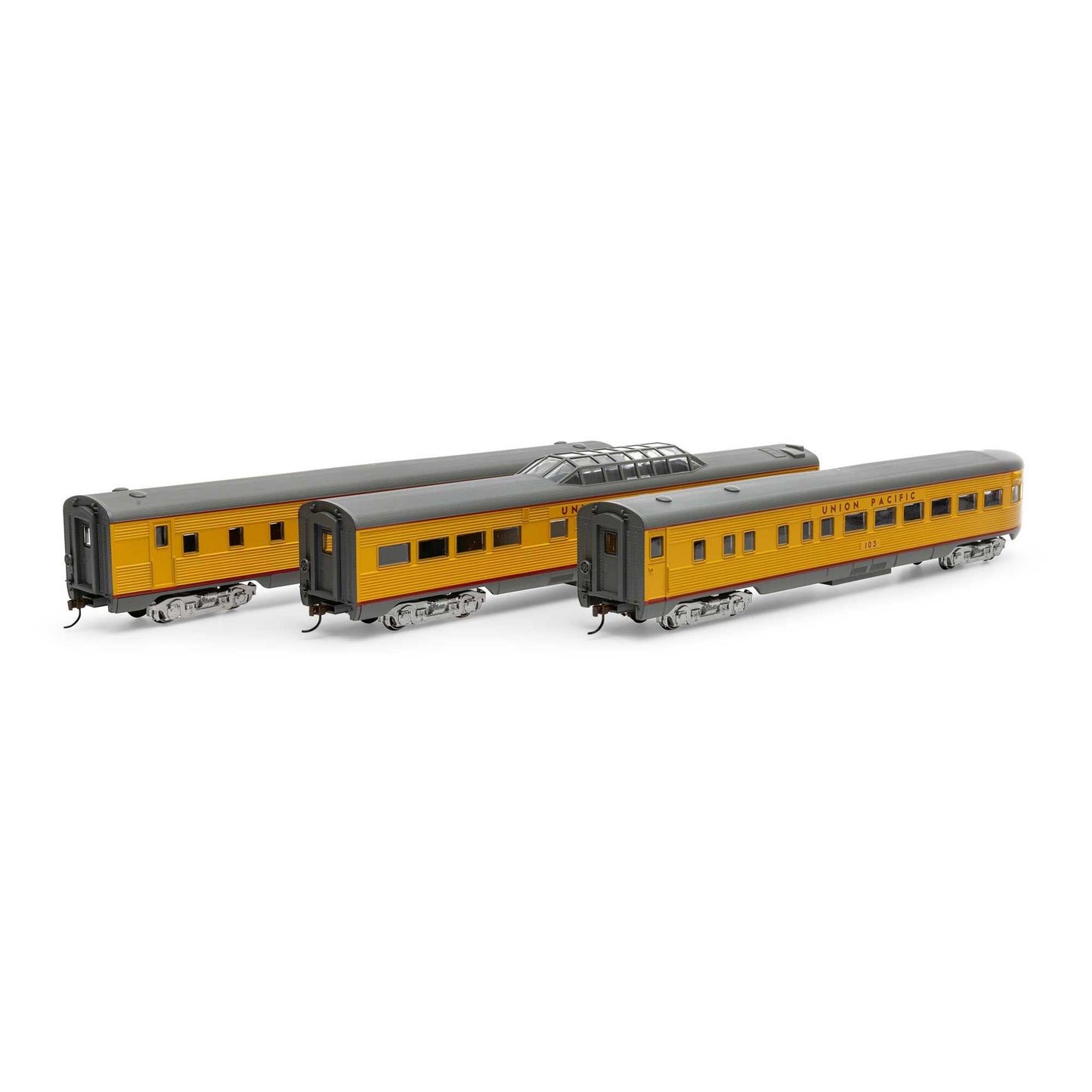 HO Streamline Passenger Cars Set for Union Pacific (RND79131)