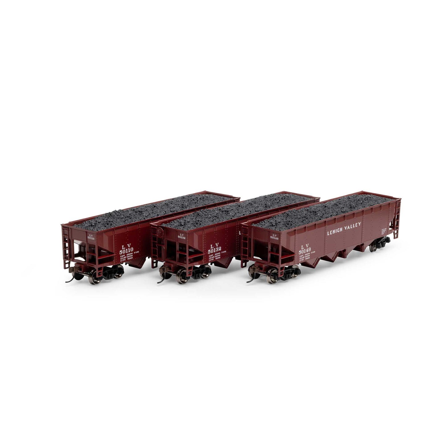 HO 40' 4-Bay Offset Hopper with Load, LV Model (RND88185)