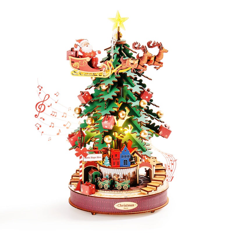 Rolife Christmas Melody Tree Music Dreamer Wooden Model Kit (ROEAMS01)