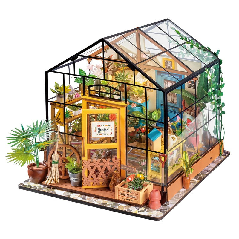 Cathy's Flower House  Miniature Wooden Model Kit (ROEDG104)