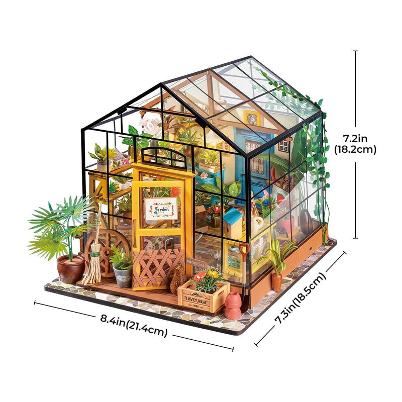 Cathy's Flower House  Miniature Wooden Model Kit (ROEDG104)