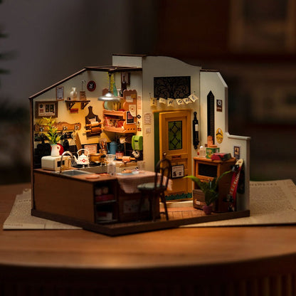 Cozy Kitchen Miniature Wooden Model Kit (ROEDG159)