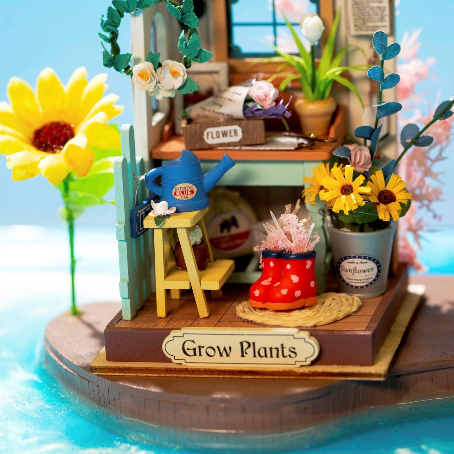 Dreaming Terrace Garden Miniature Wooden Model Kit (ROEDS030)