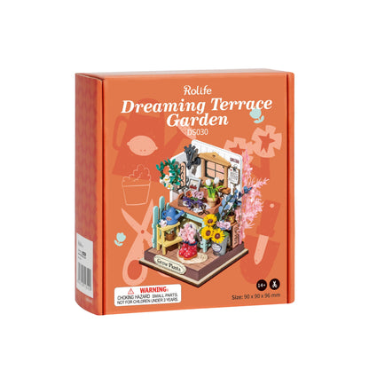 Dreaming Terrace Garden Miniature Wooden Model Kit (ROEDS030)