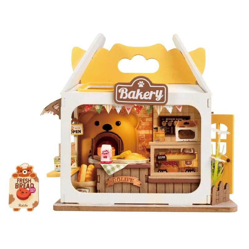 Rolife Teddy's Breadbox Miniature Wooden Model Kit (ROEDS033)