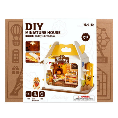 Rolife Teddy's Breadbox Miniature Wooden Model Kit (ROEDS033)