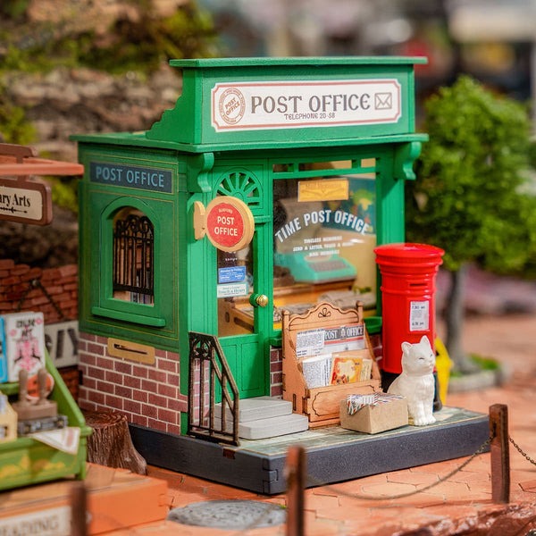 Rolife Century Post Office Miniature Wooden Model Kit (ROEDS037)