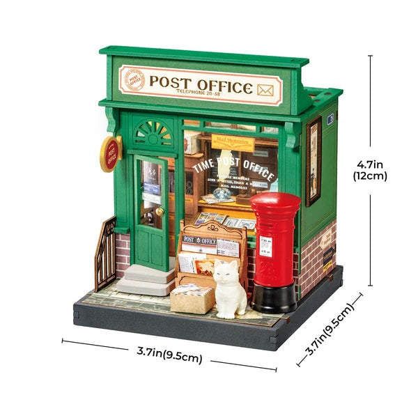 Rolife Century Post Office Miniature Wooden Model Kit (ROEDS037)