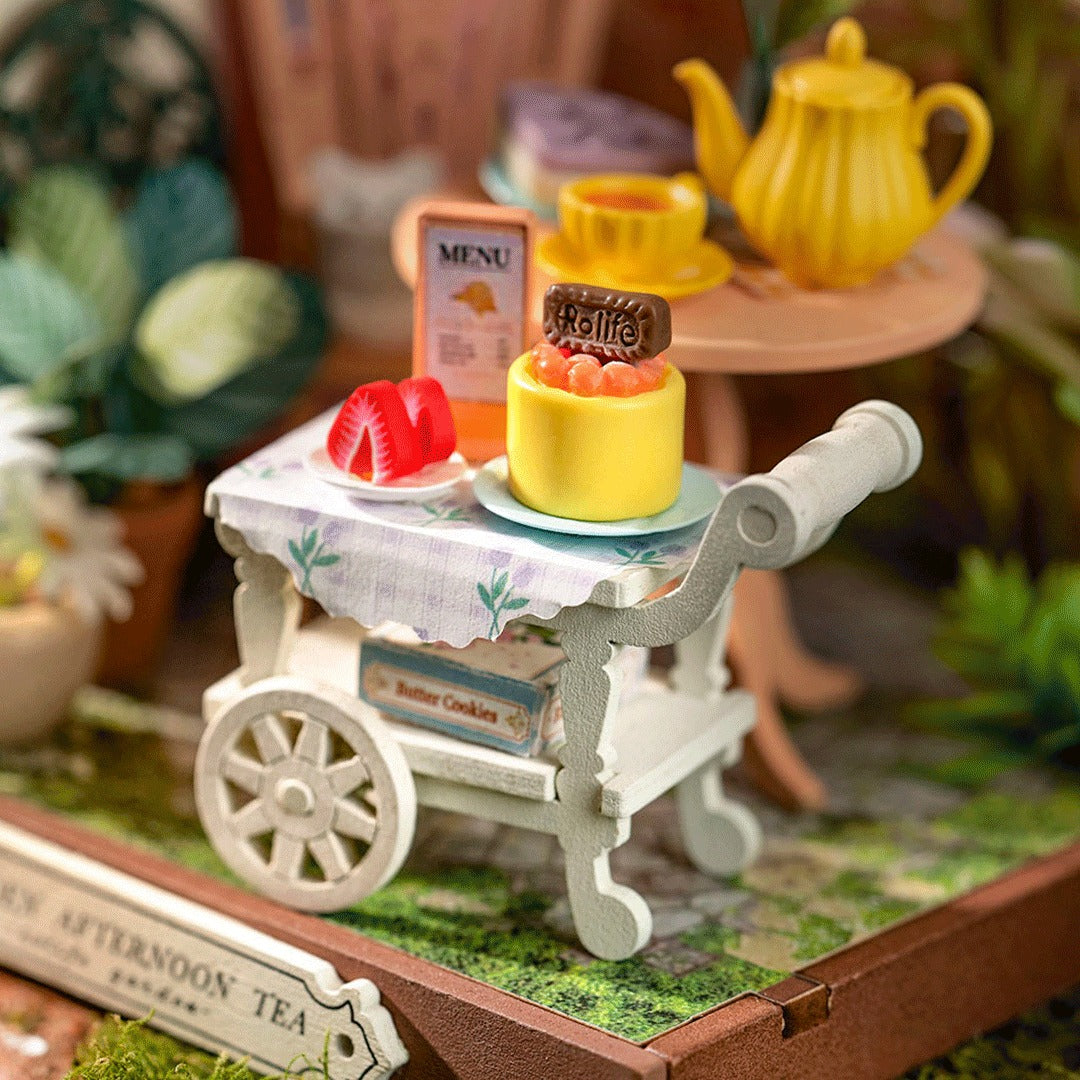 Rolife Fancy Tea Yard Miniature Wooden Model Kit (ROEDS038)