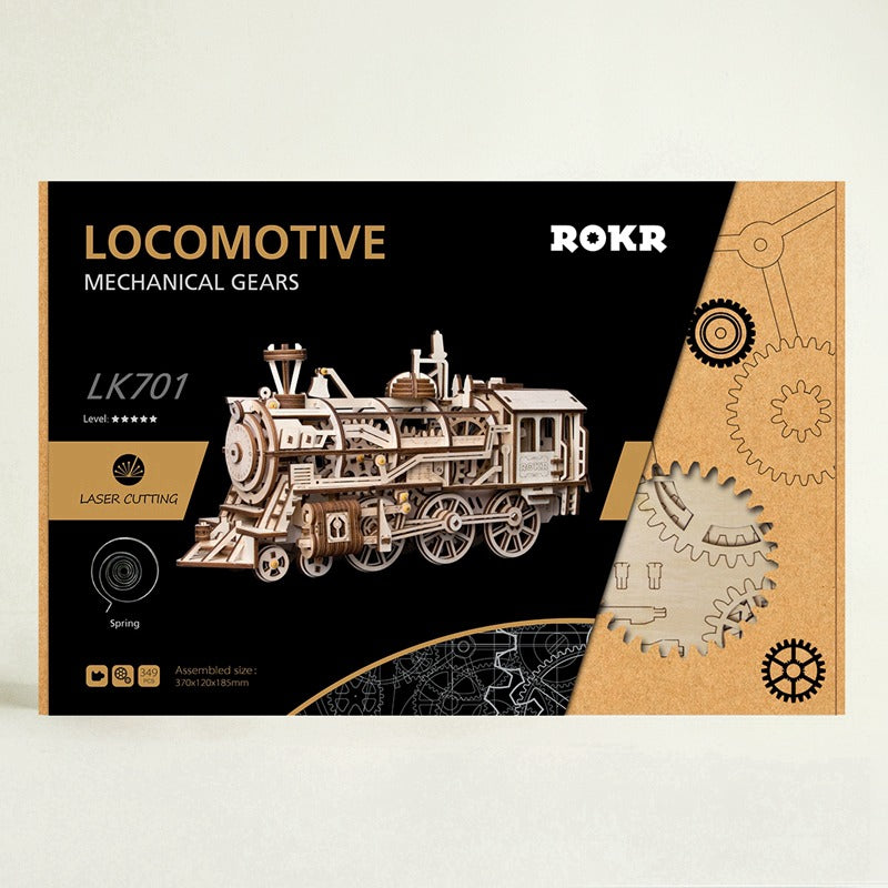 Steam Locomotive Wooden Model Kit Kit (ROELK701)