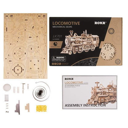 Steam Locomotive Wooden Model Kit Kit (ROELK701)