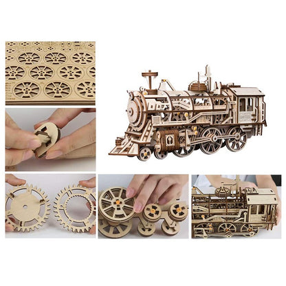 Steam Locomotive Wooden Model Kit Kit (ROELK701)