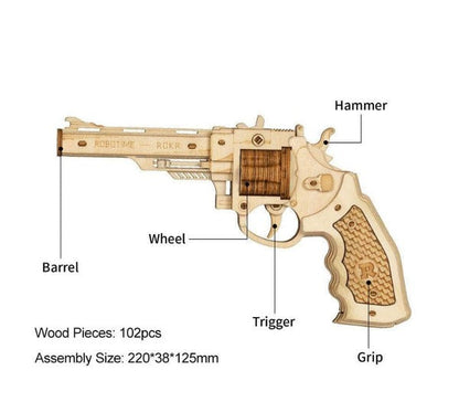 ROKR Corsac M60 Justice Guard Gun Wooden Model Kit (ROELQ401)