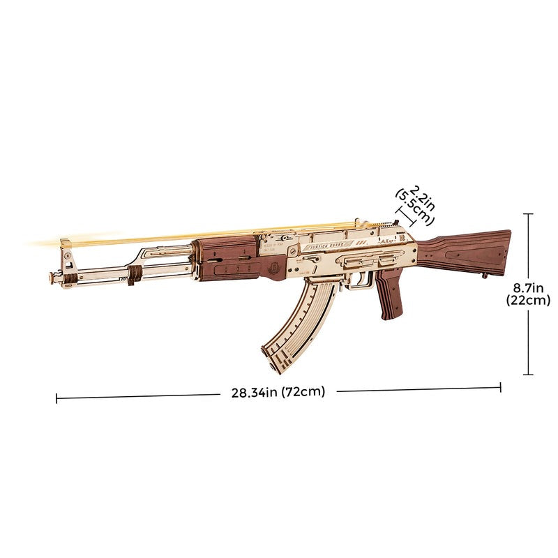 AK-47 Assault Rifle Toy Gun Wooden Model Kit (ROELQ901)
