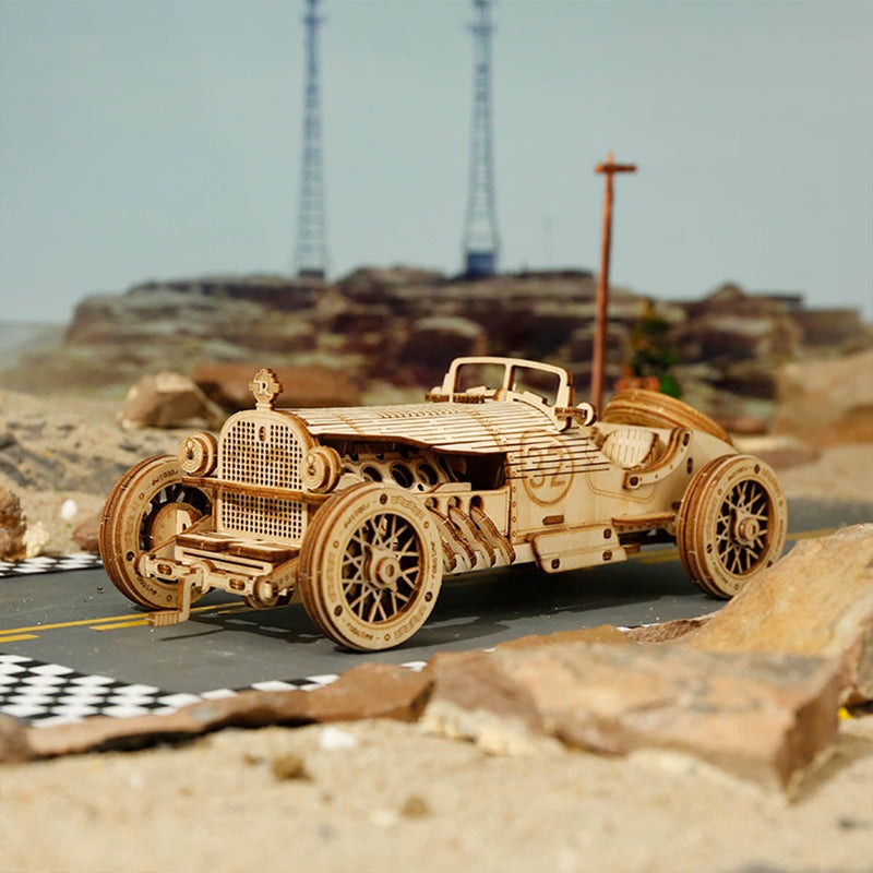 Grand Prix Car Scale Wooden Model Kit (ROEMC401)