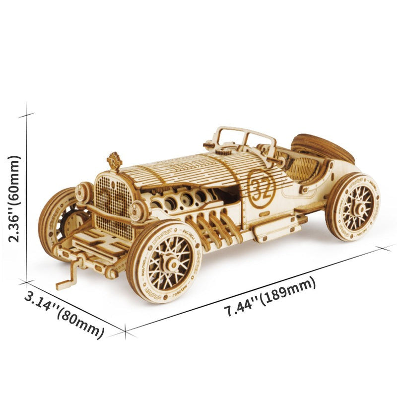 Grand Prix Car Scale Wooden Model Kit (ROEMC401)