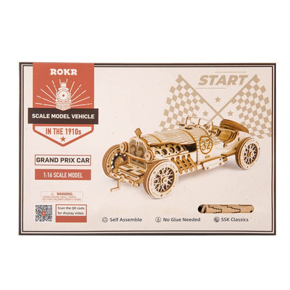 Grand Prix Car Scale Wooden Model Kit (ROEMC401)