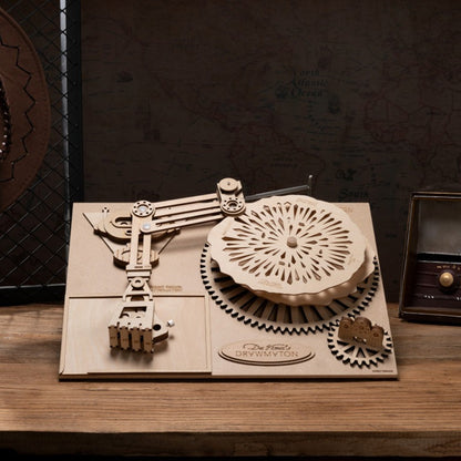 Da Vinci's Drawing Machines The Robot Working Wooden Model Kit (ROESD003)