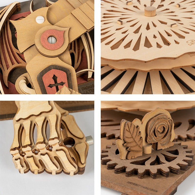 Da Vinci's Drawing Machines The Robot Working Wooden Model Kit (ROESD003)