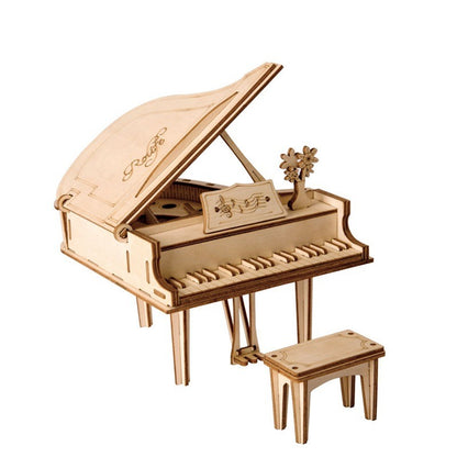 Grand Piano Wooden Model Kit (ROETG402)