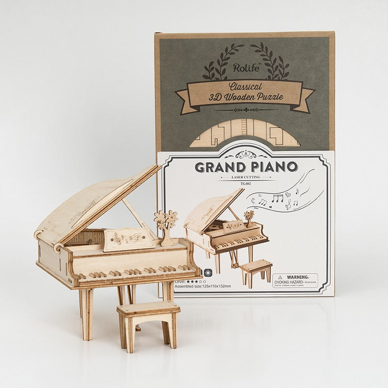 Grand Piano Wooden Model Kit (ROETG402)