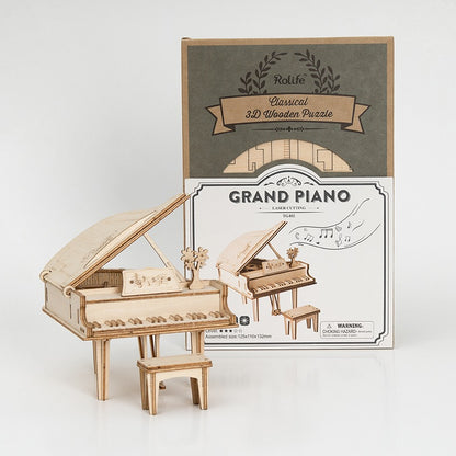 Grand Piano Wooden Model Kit (ROETG402)