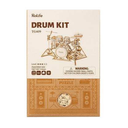 Drum Kit Wooden Model Kit Kit (ROETG409)