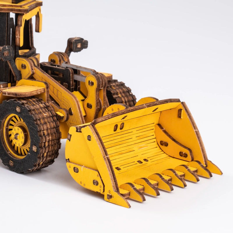 Bulldozer Engineering Vehicle Wooden Model Kit (ROETG509K)