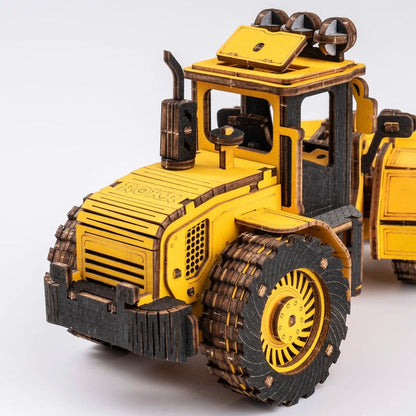 Bulldozer Engineering Vehicle Wooden Model Kit (ROETG509K)