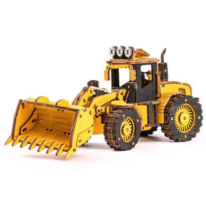 Bulldozer Engineering Vehicle Wooden Model Kit (ROETG509K)