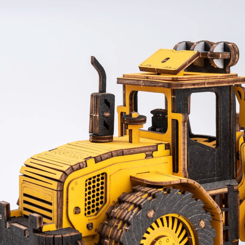 Bulldozer Engineering Vehicle Wooden Model Kit (ROETG509K)