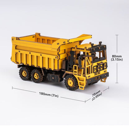 ROKR Dump Truck Wooden Model Kit (ROETG603K)