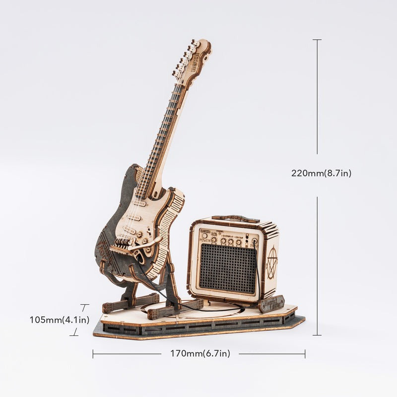 Electric Guitar Model Wooden Model Kit (ROETG605K)
