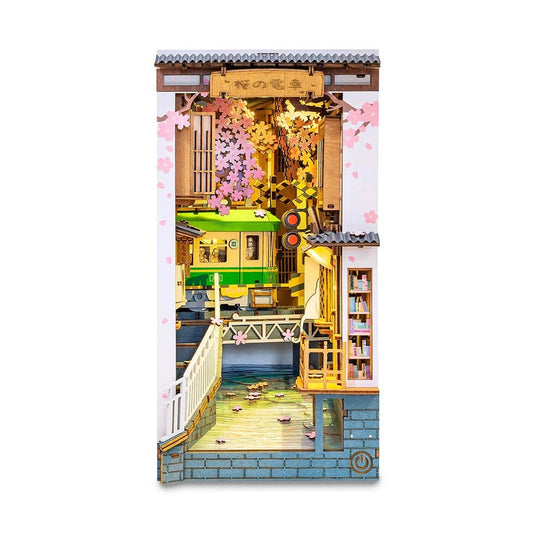 Sakura Densya Wooden Book Nook Wooden Model Kit (ROETGB01)