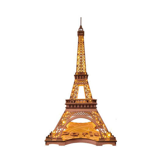 Night Of The Eiffel Tower Wooden Model Kit (ROETGL01)