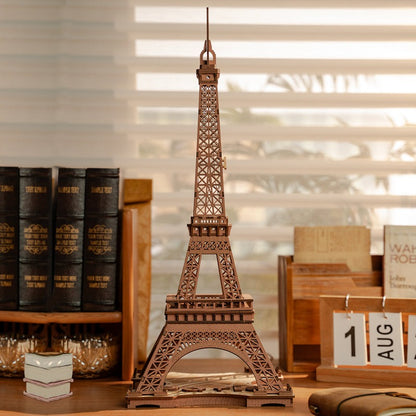 Night Of The Eiffel Tower Wooden Model Kit (ROETGL01)