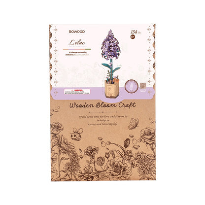 Lilac Craft Bloom Wooden Model Kit (ROETW021)