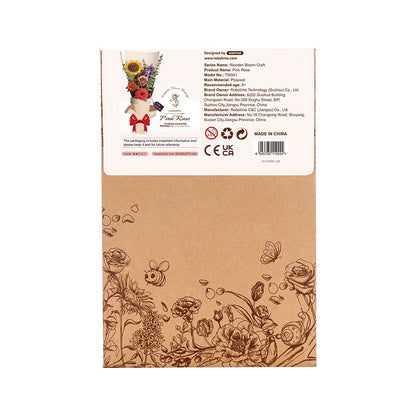 Rowood Pink Rose Wooden Bloom Craft Kit (ROETW041)